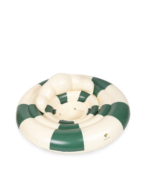 green stripe koło do pływania konges sloejd w zielone paski niemowlęce