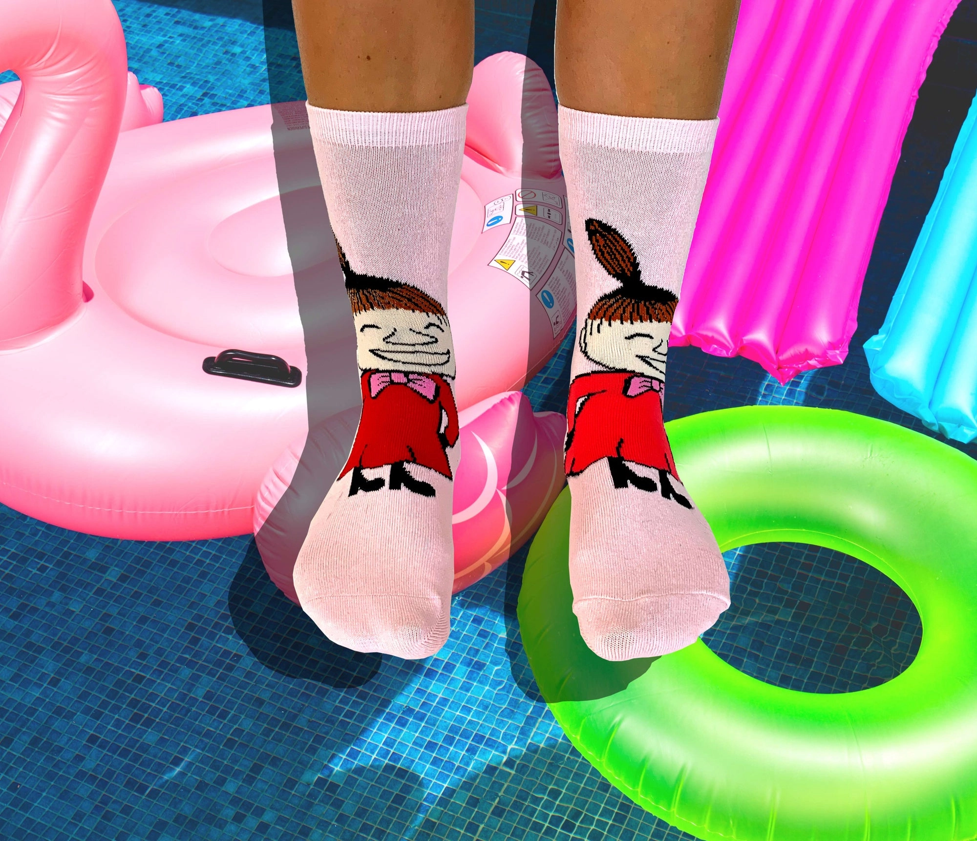 skarpetki moomin pink mała mi różowe