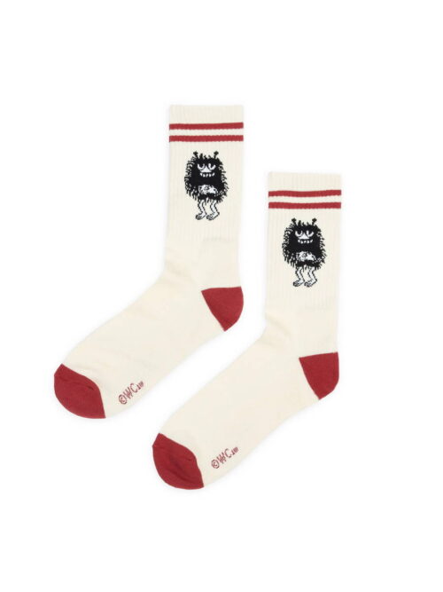 skarpetki muminki biale czerwone bobek moomin stinky