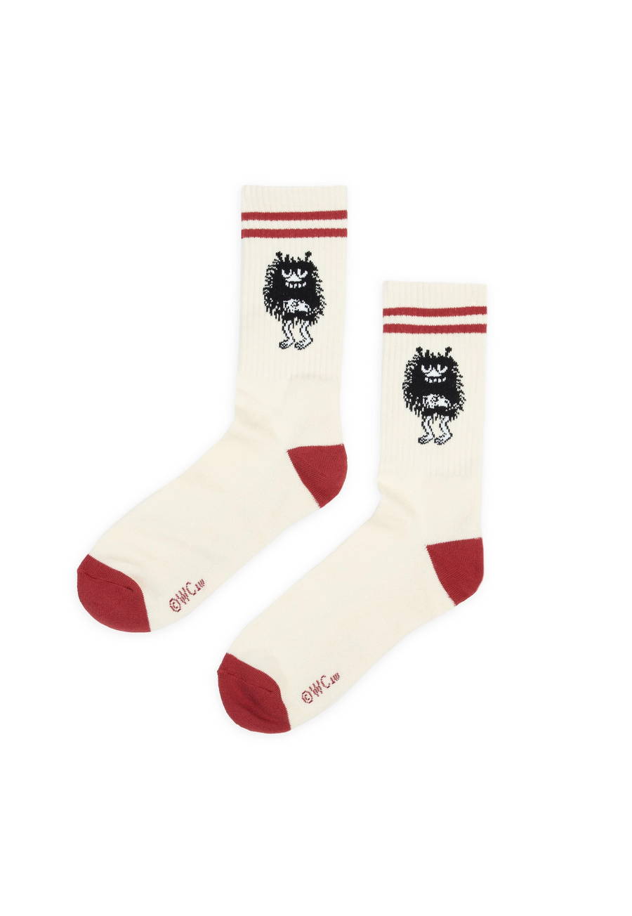 skarpetki muminki biale czerwone bobek moomin stinky