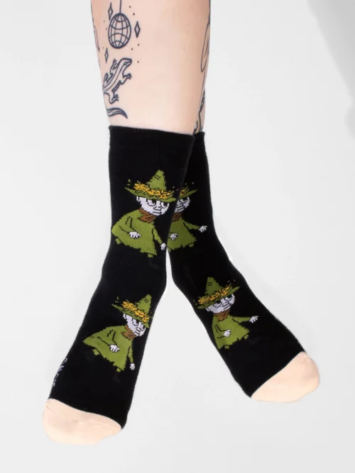 snufkin skarpetki czarne włóczykij damskie