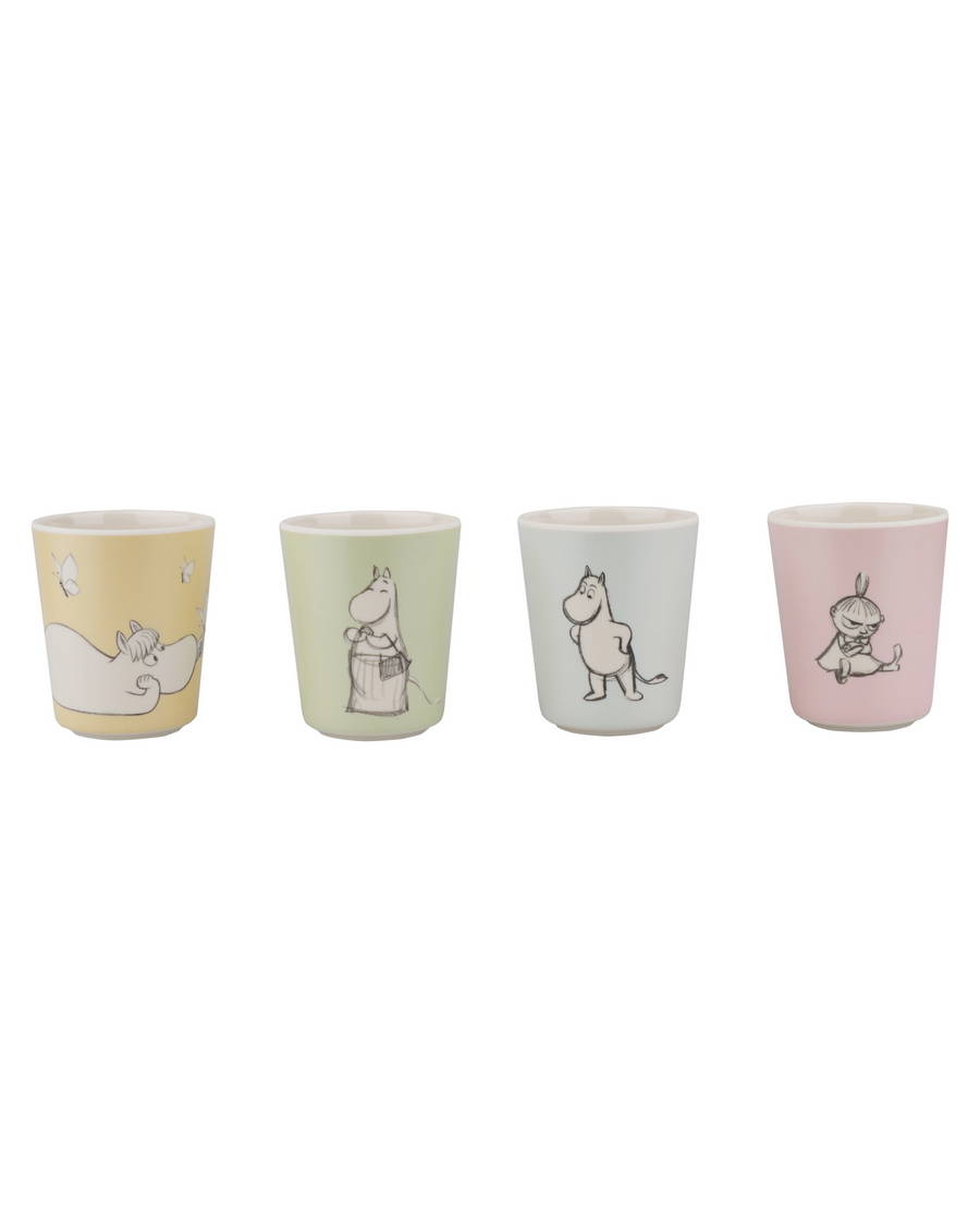 kolorowe kubki muminki dla dzieci