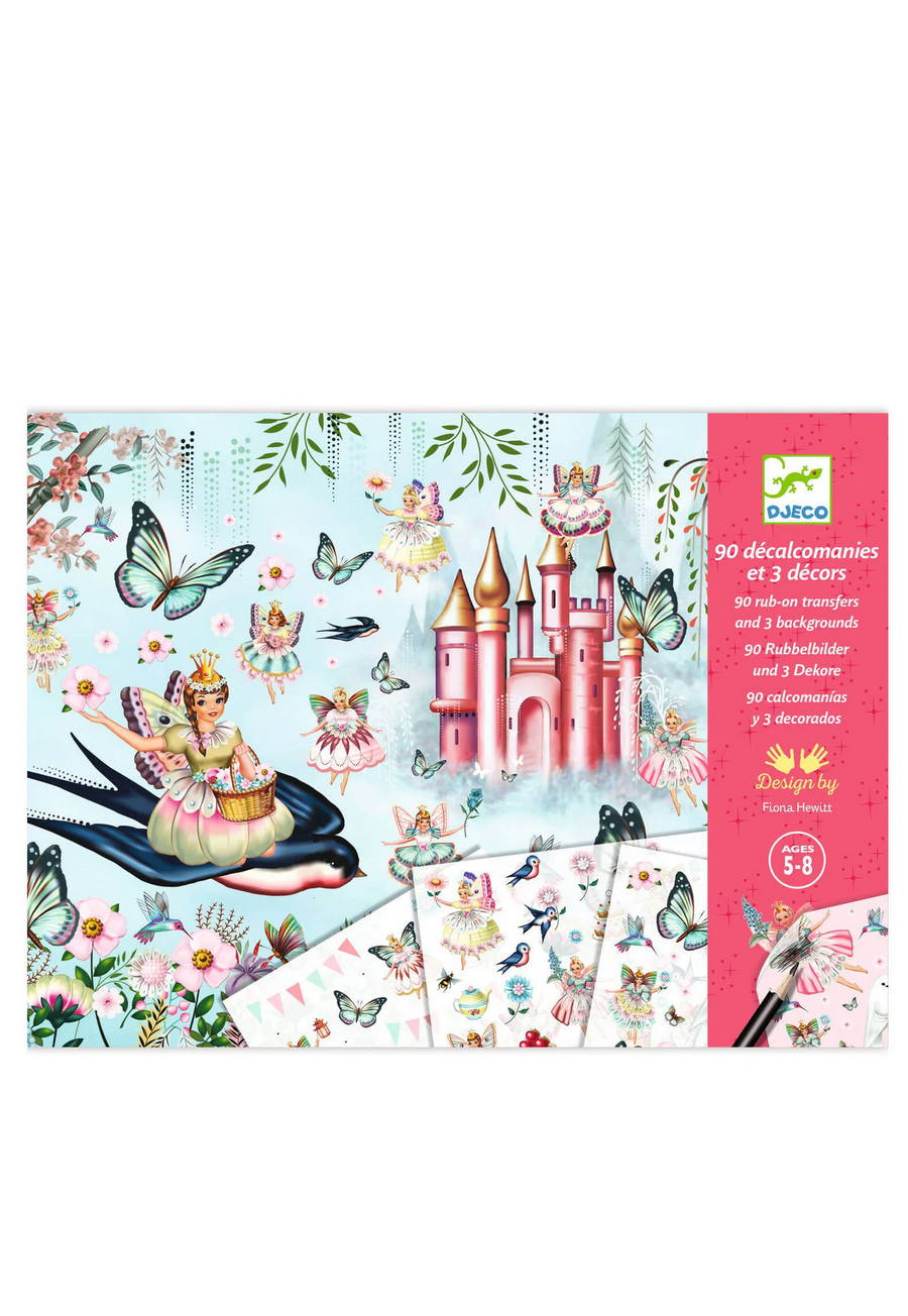 kalkomanie djeco wróżki zestaw kreatywny