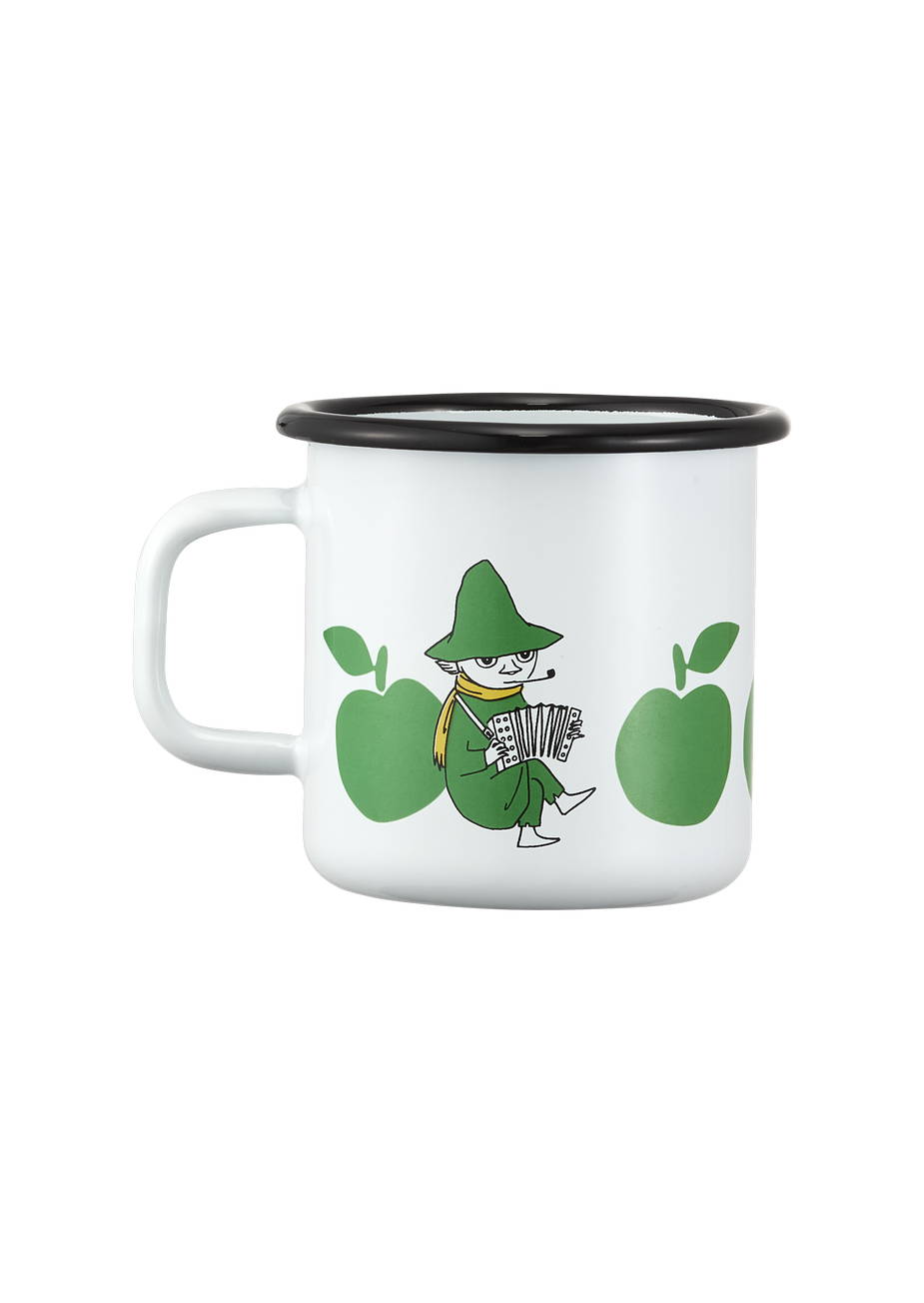 Kubek emaliowany Muminki Włóczykij Joyful Apples 370 ml