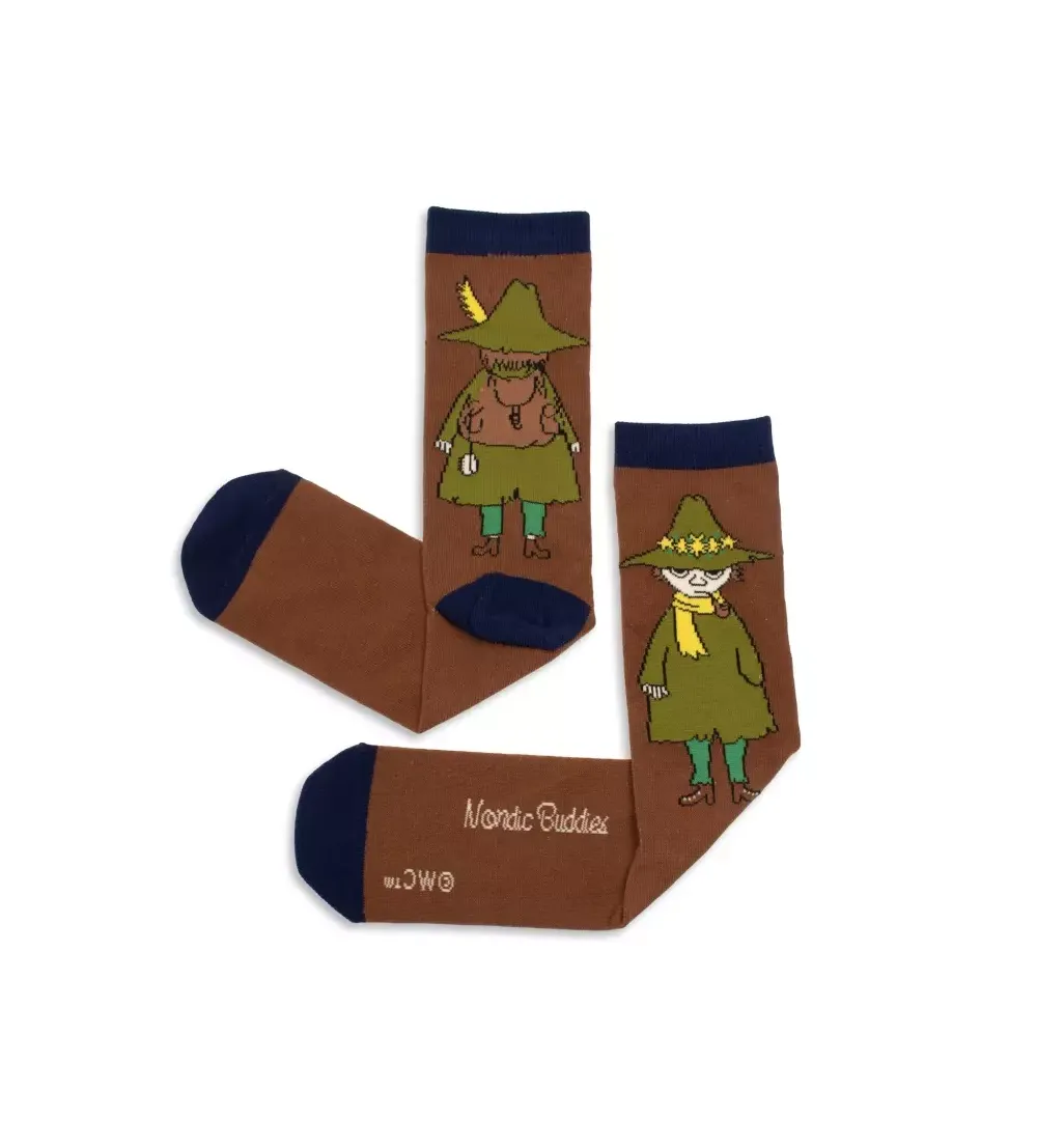 skarpetki włóczykij brązowe męski muminki moomin socks