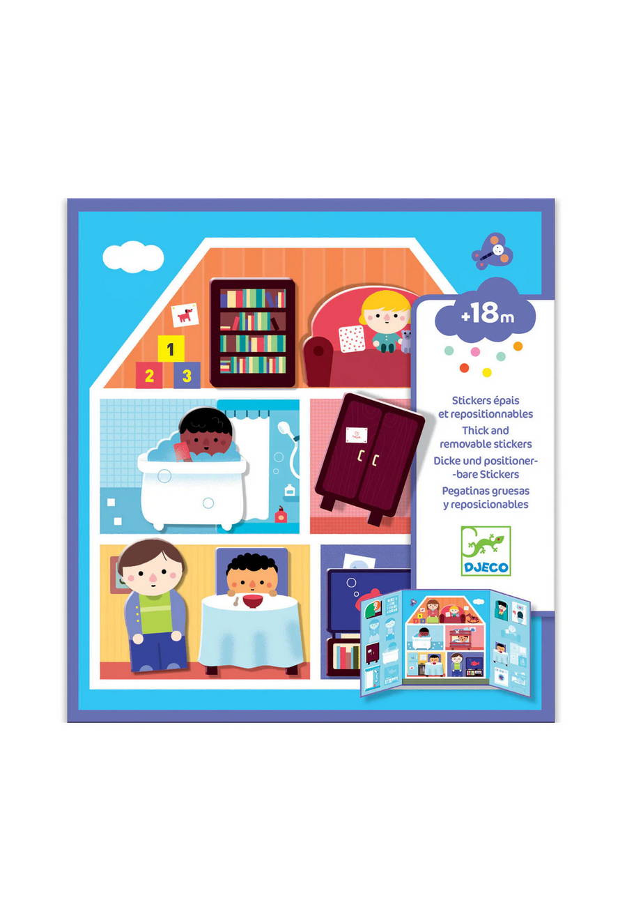naklejki wielokrotne djeco dom zestaw