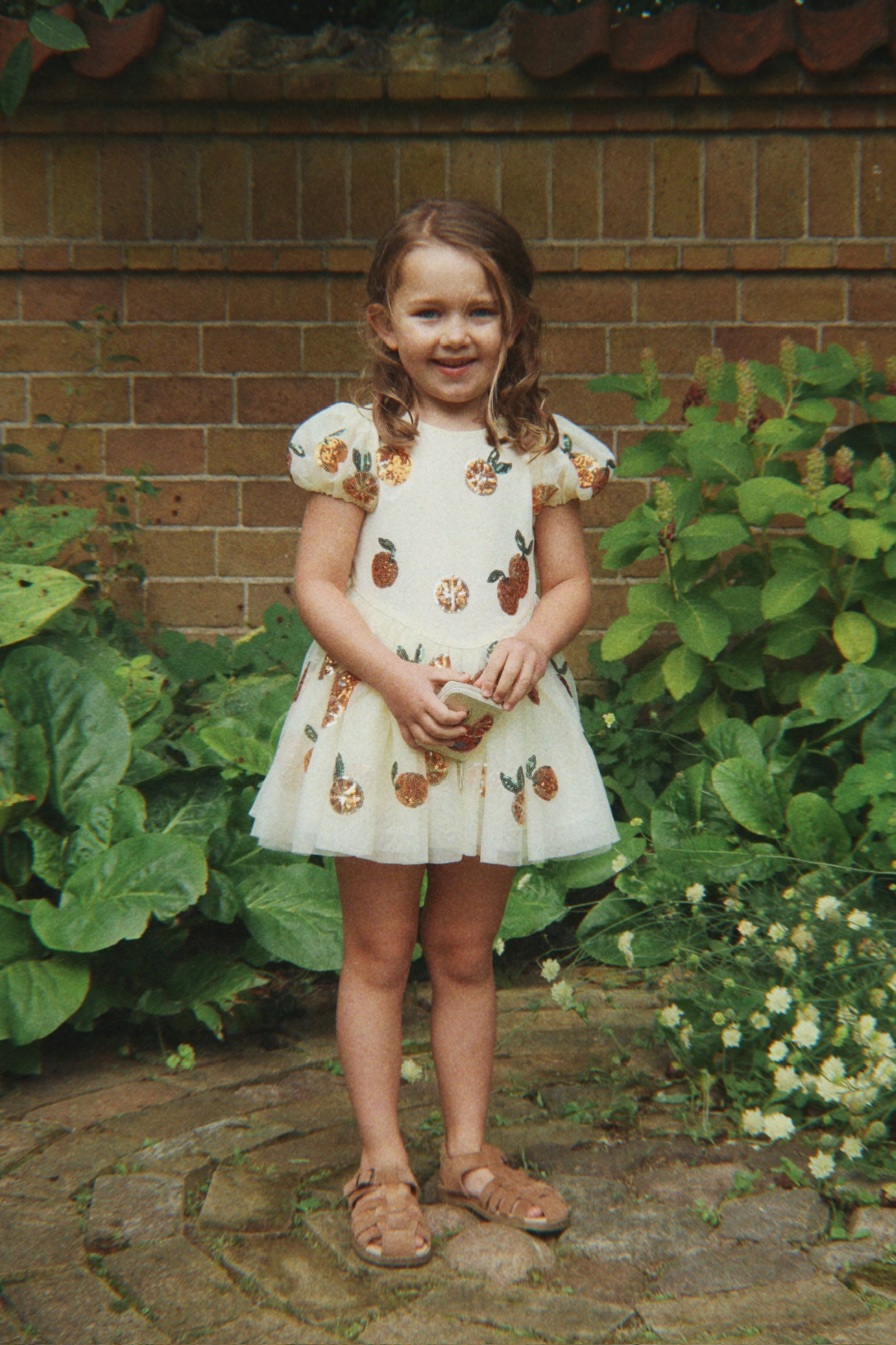 sukieneczka pomarańcze konges slojd wiosna lato