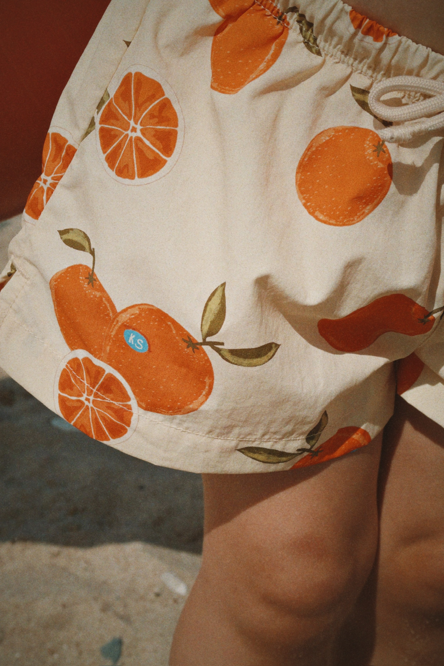 arancia blu kąpielówki chłopięce konges slojd lato plaża