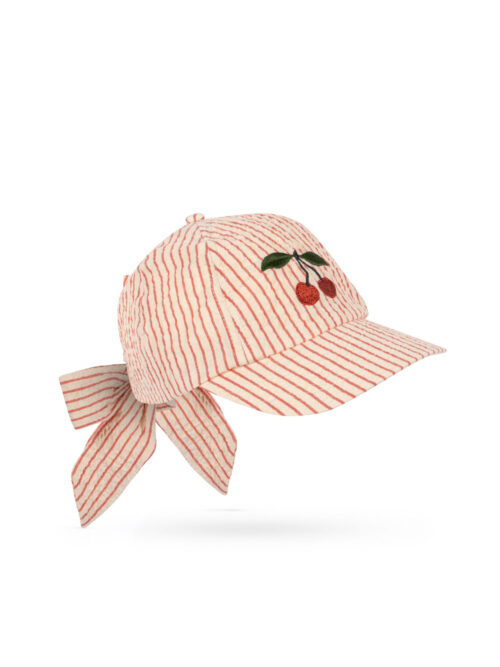 ellie bow cap gots amour stripe czapka z daszkiem kokardą