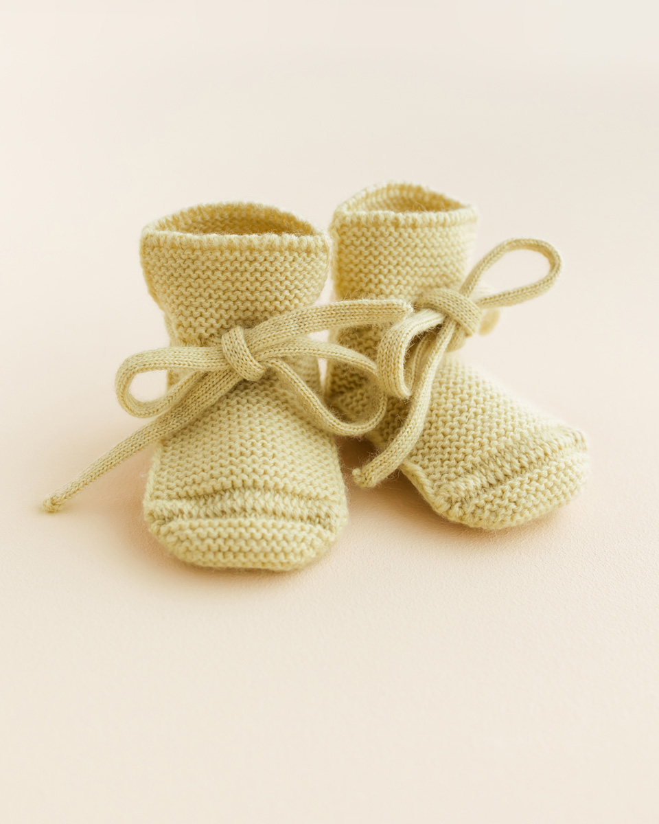 Buciki wełniane HVID Booties Light Yellow