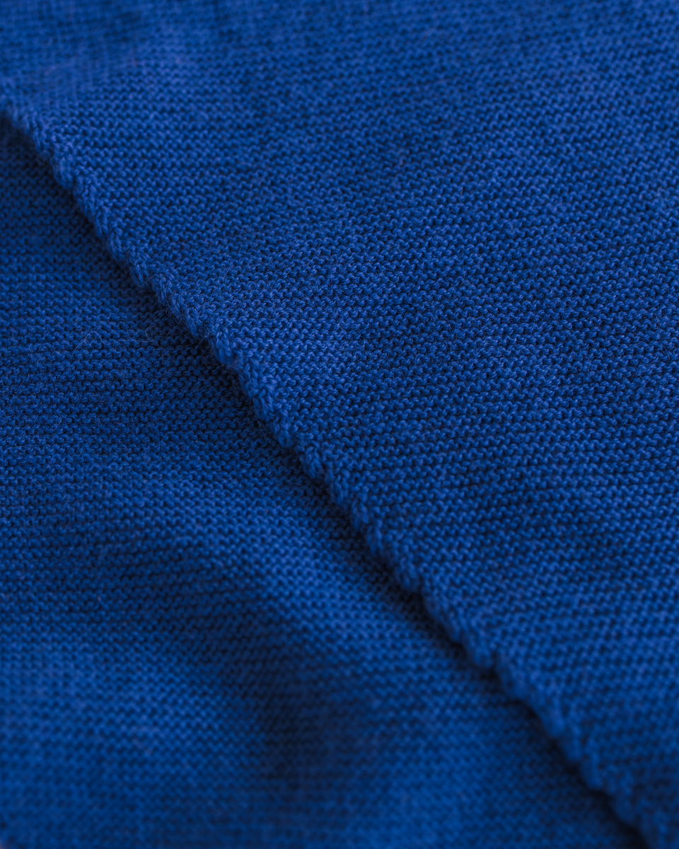 Josephina Scarf Cobal Blue HVID Merino wełna chusta szal