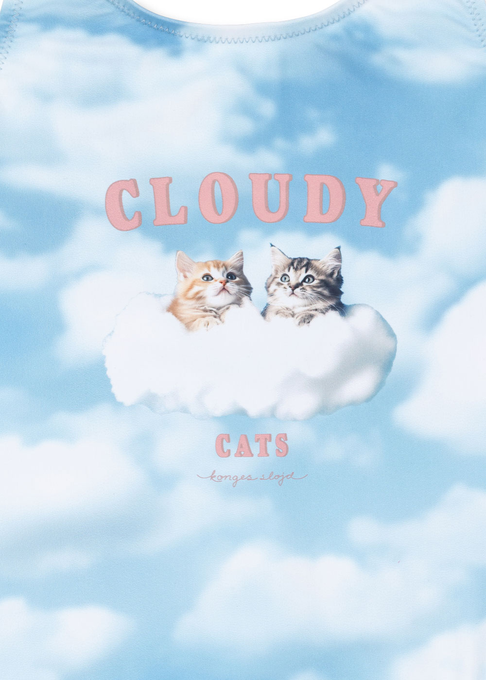 kostium kąpielowy dla dziewczynki konges sloejd chmurki kotki cloudy cats