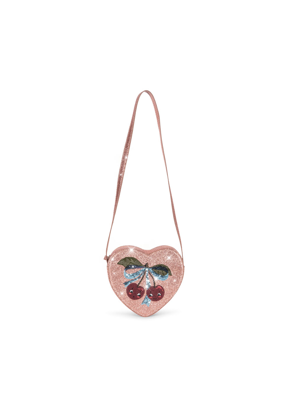 Mellow Rose torebka na ramię tut shoulder bag wisienki brokatowa serce konges slojd