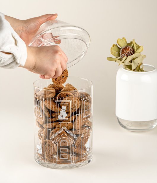 Muurla Moominhouse glass jar big 30 cm
