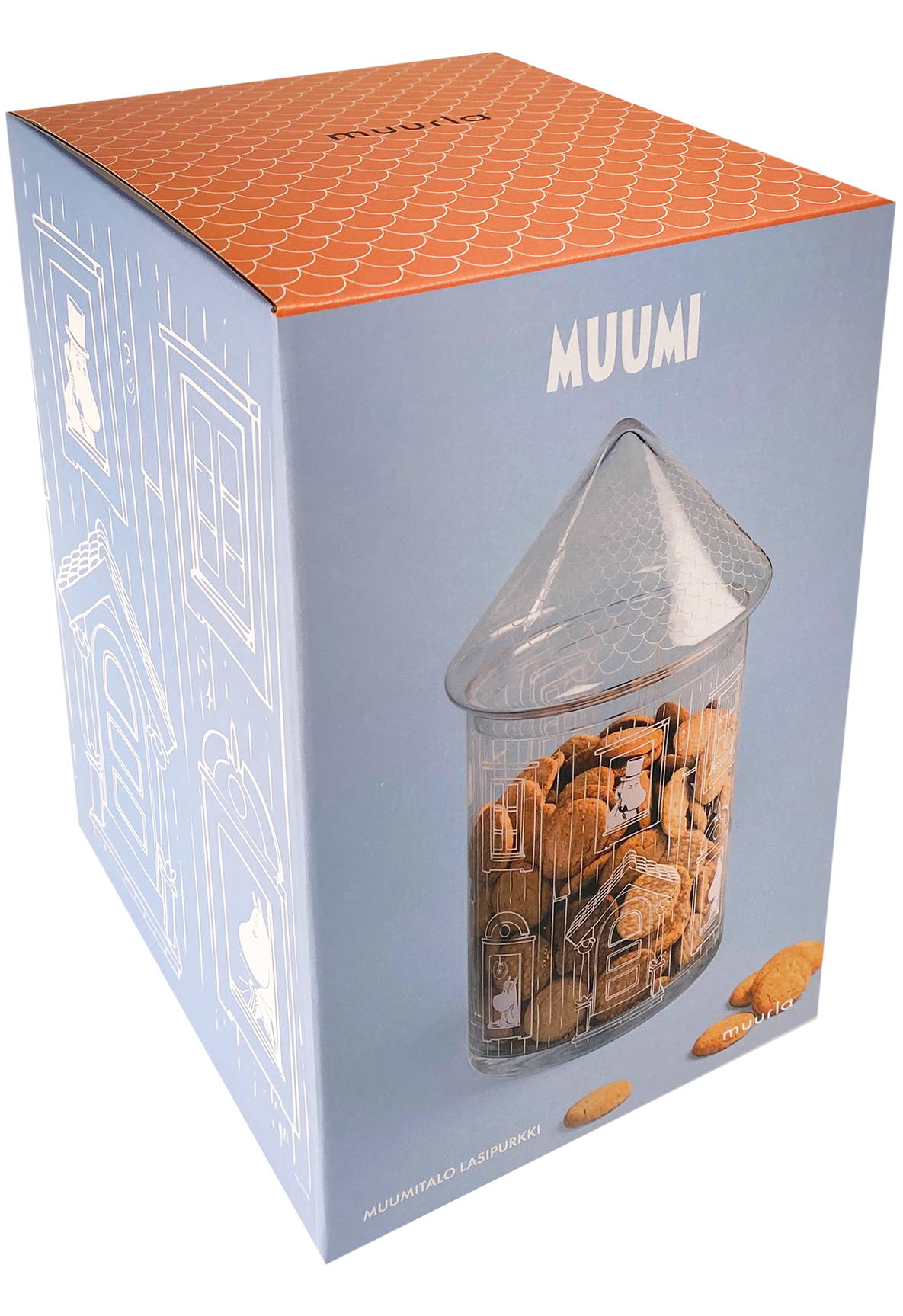 Muurla Moominhouse glass jar