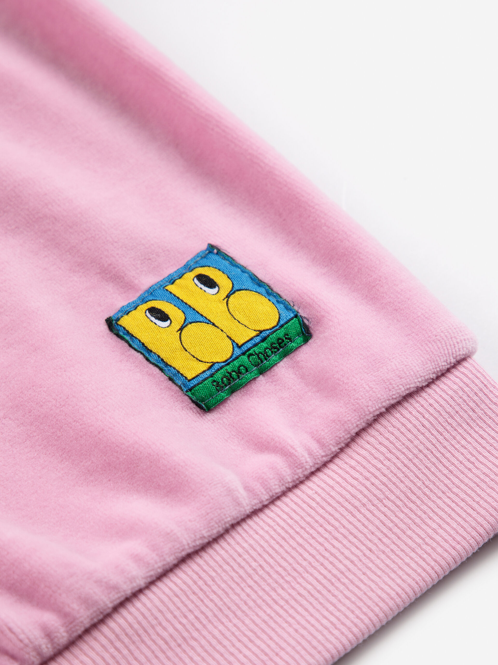 bluza Boo Bo Choses Tag velvet BABY różowa pink