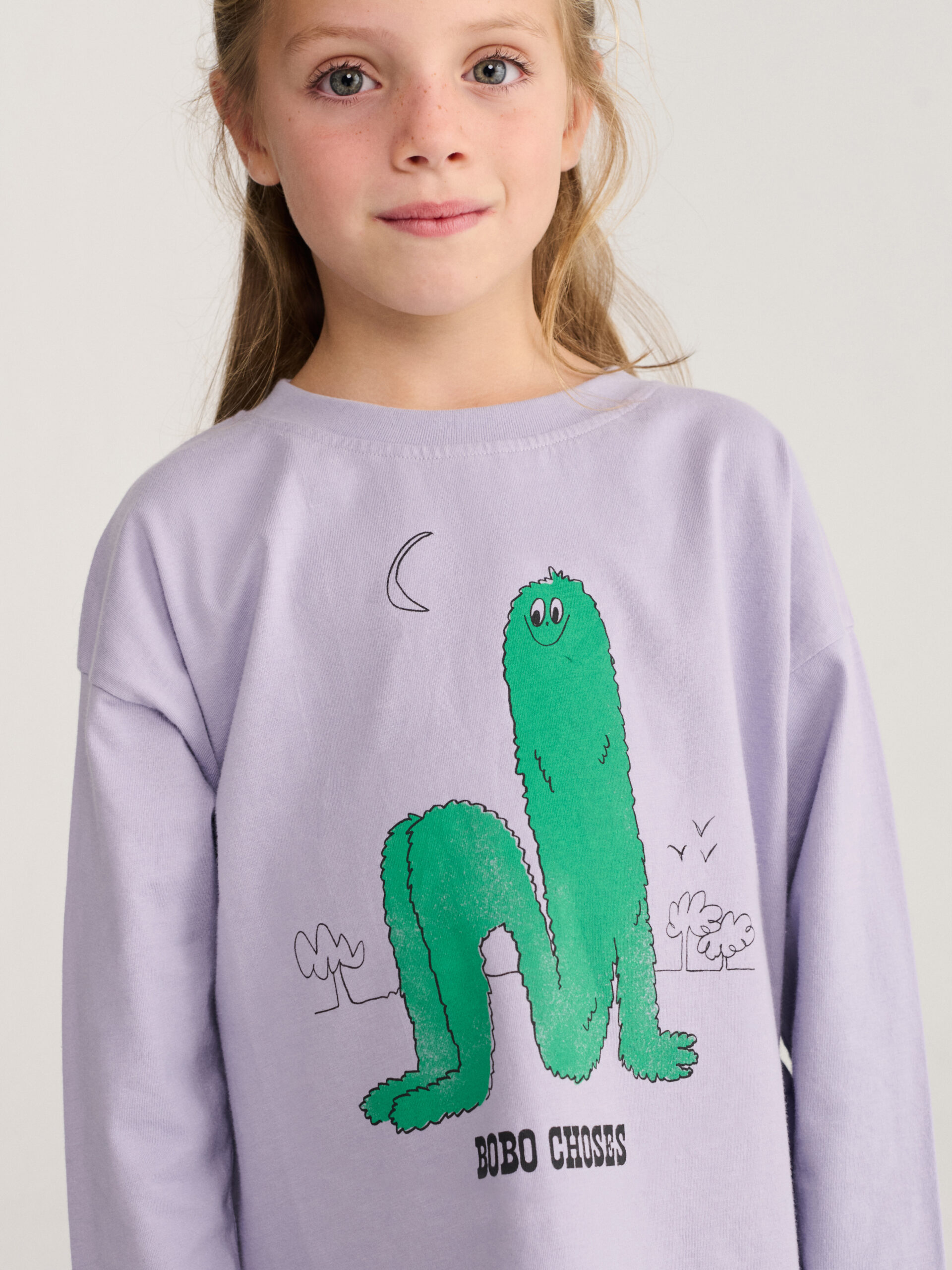 bluzka długi rękaw bobo choses fioletowa monsters all about