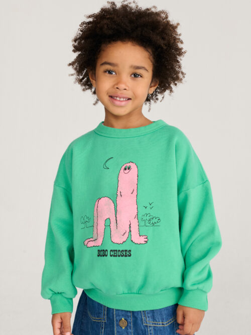 pink puff bluza zielona dziecięca bobo choses