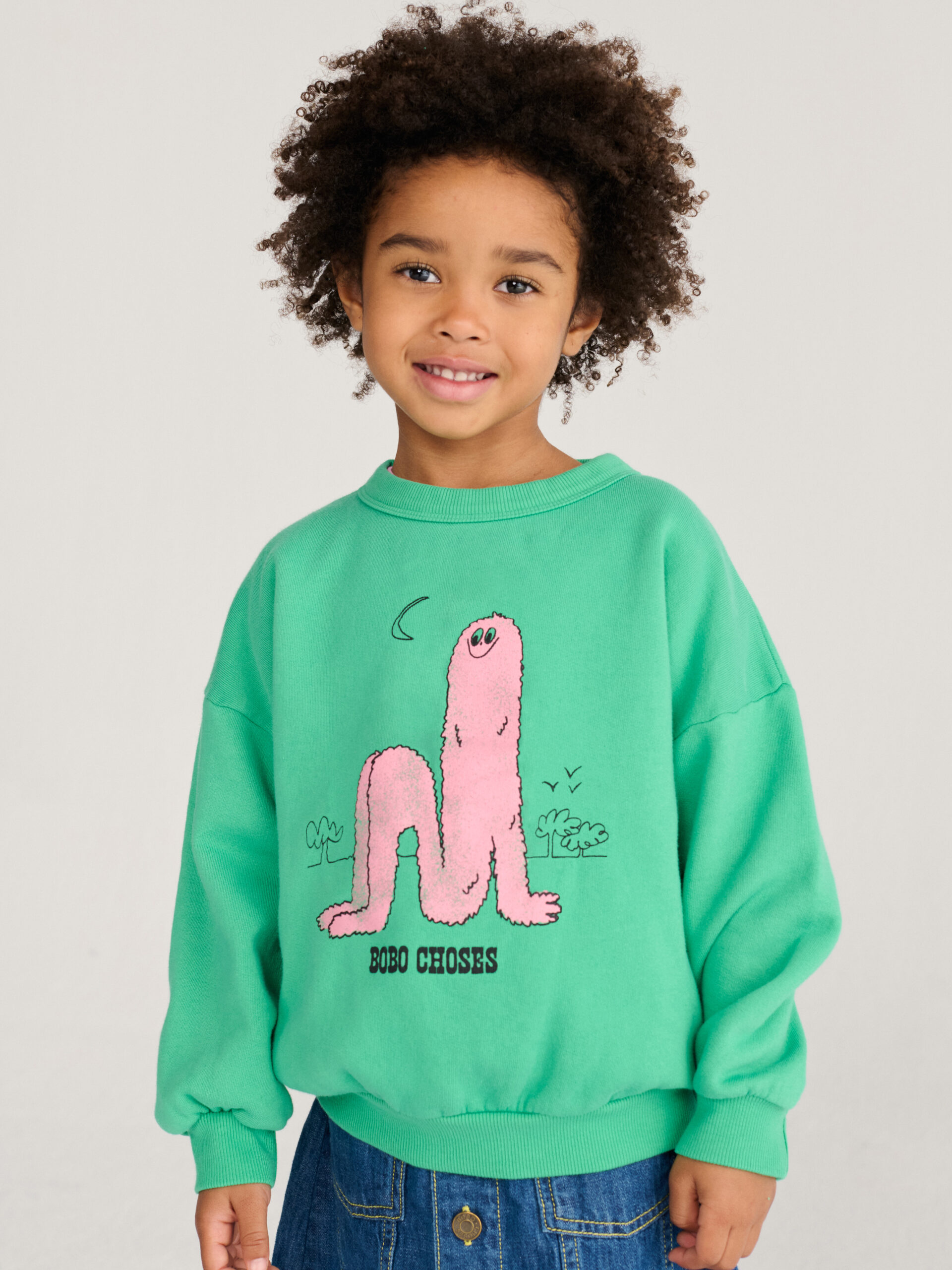 pink puff bluza zielona dziecięca bobo choses