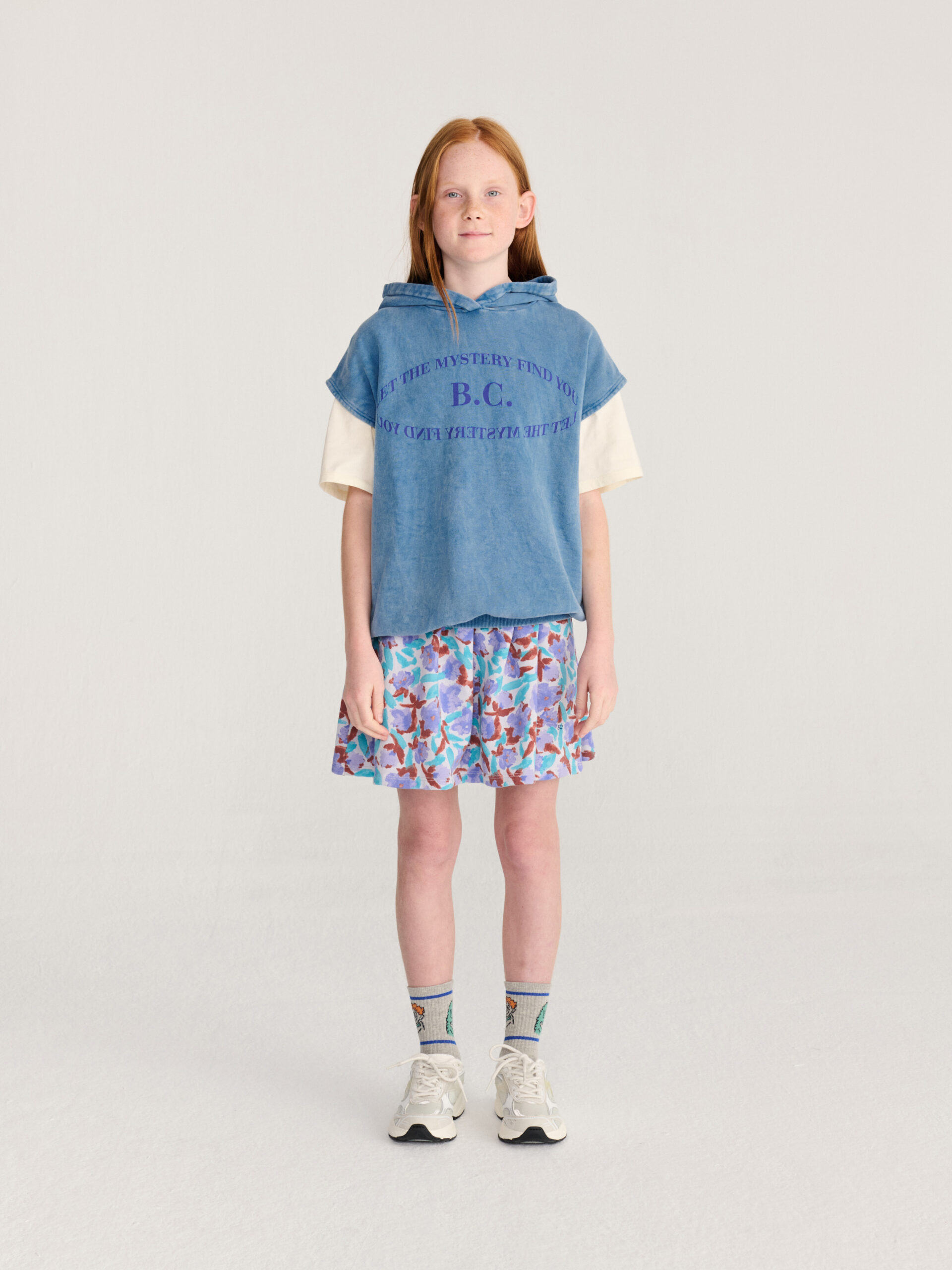 all about monsters bluza bezrękawnik bobo choses niebieski dziecięcy