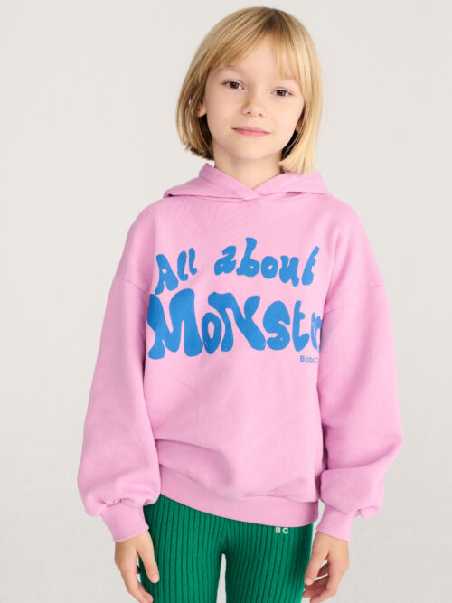 różowa bluza bobo choses bawełna dziecko aw26 all about monsters