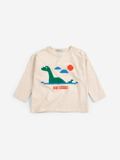 Lake Monster T-shirt bobo choses koszulka na długi rękaw z potworkiem