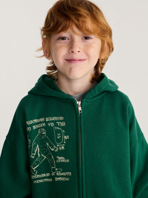 jesienna bluza zimowe z kapturem all about monsters bobo choses yeti