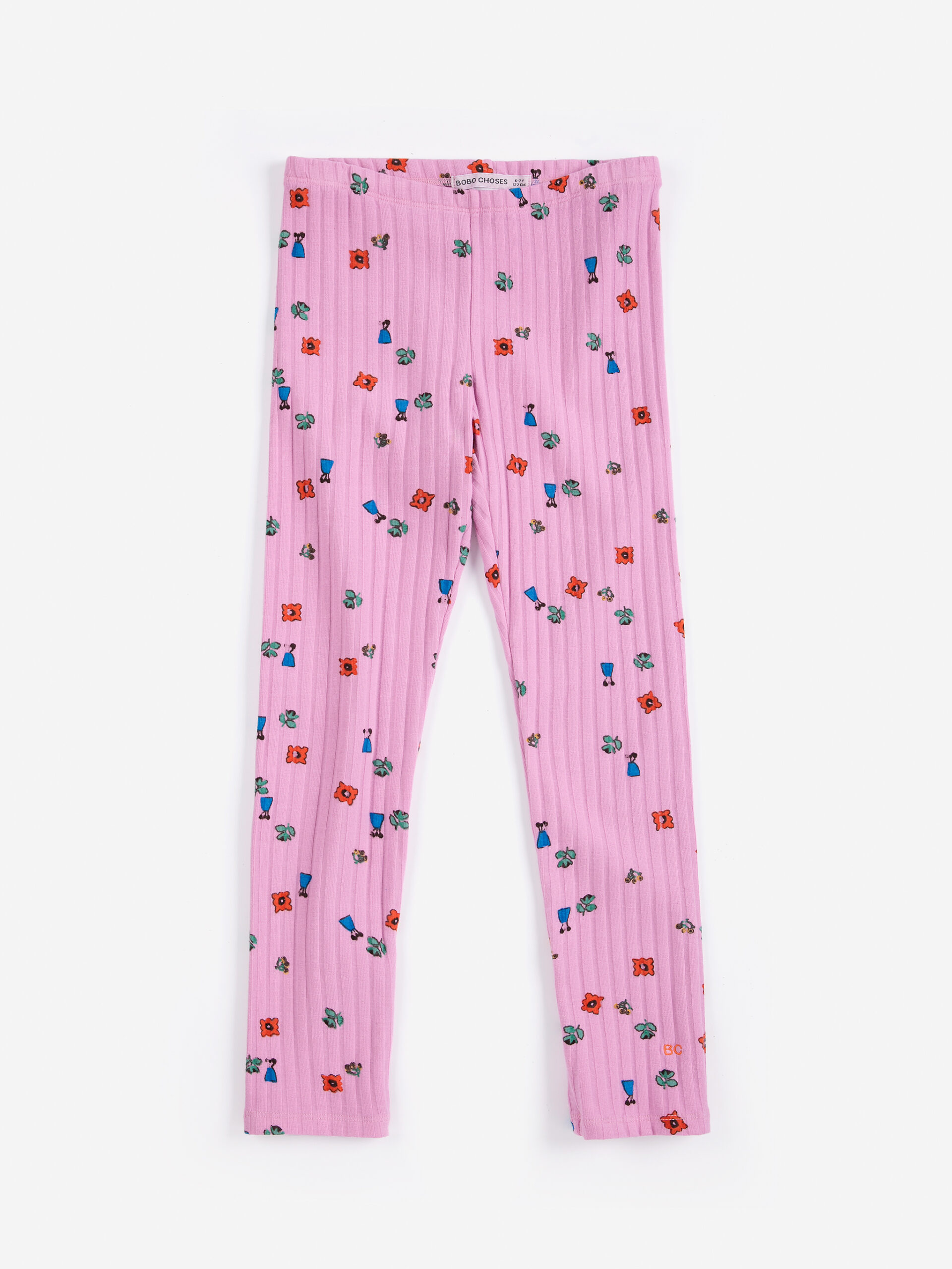 Blossom all over leggings legginsy kiatki bobo choses różowe all about monsters