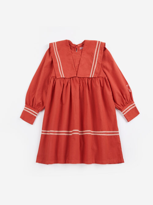 Bobo Choses sailor dress sukienka marynarska w stylu marynarskim dziewczynka czerwona
