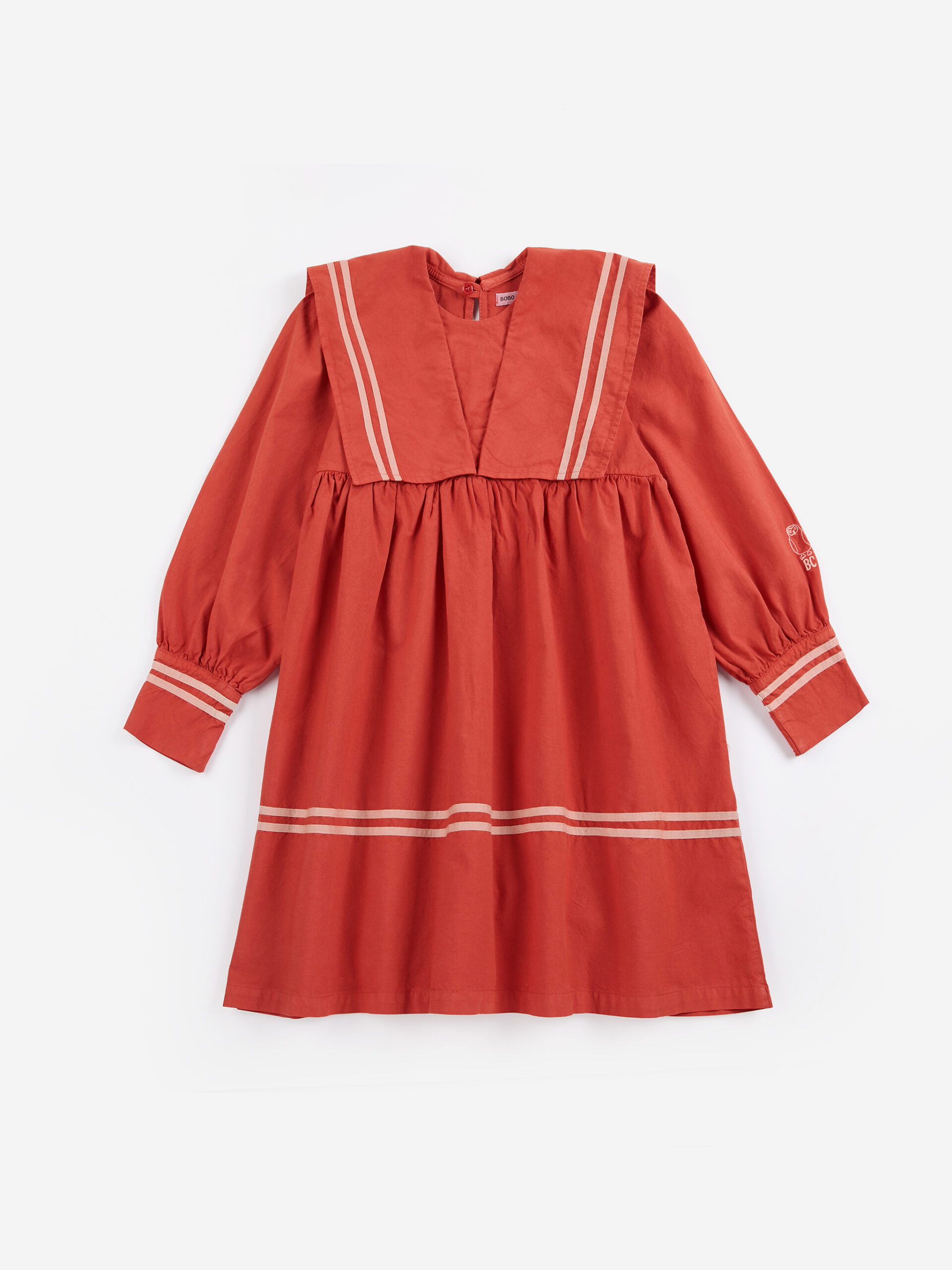Bobo Choses sailor dress sukienka marynarska w stylu marynarskim dziewczynka czerwona