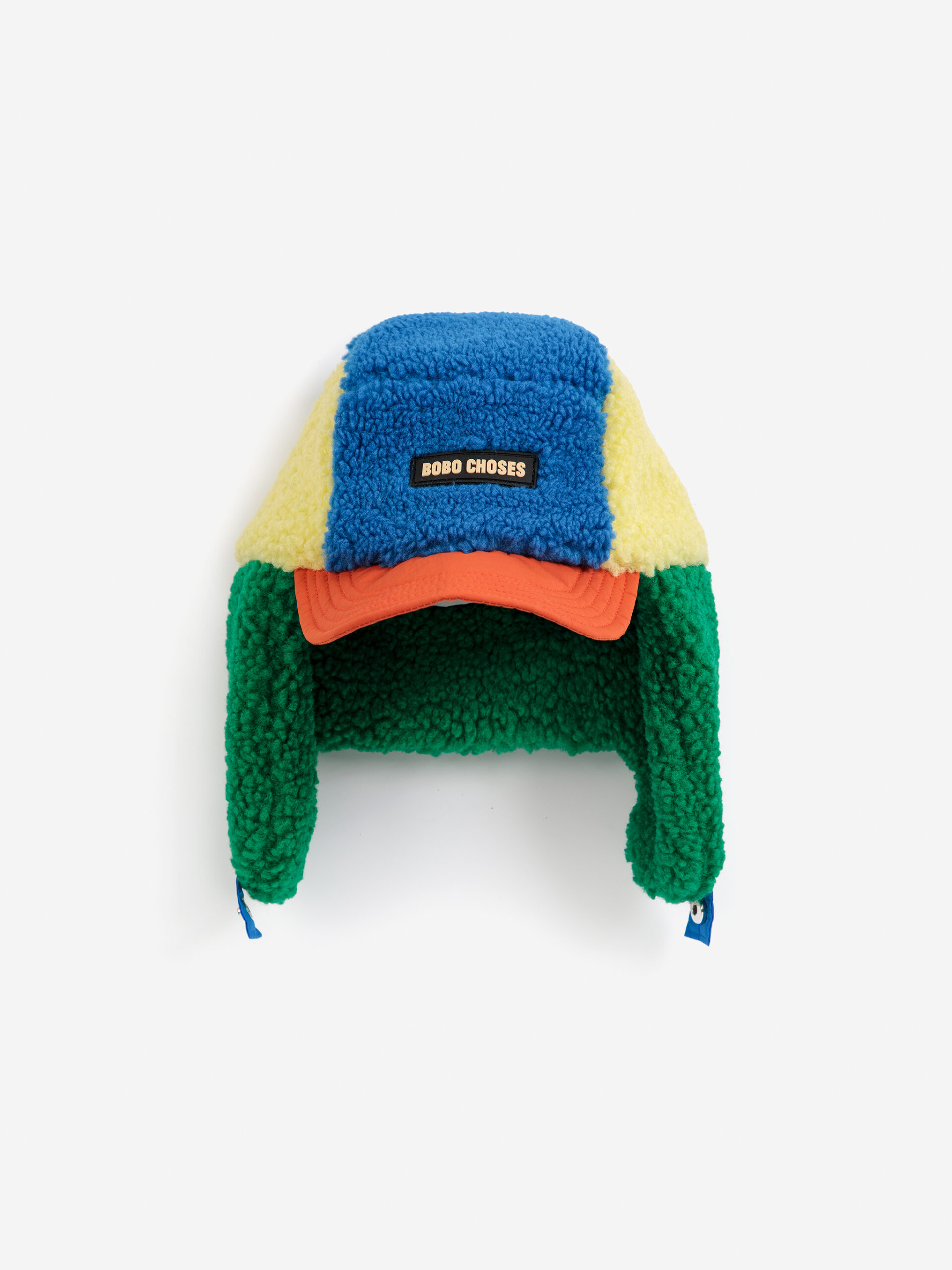 Bobo Choses color block sheepskin chapka pilotka zimowa jesienna all about monsters