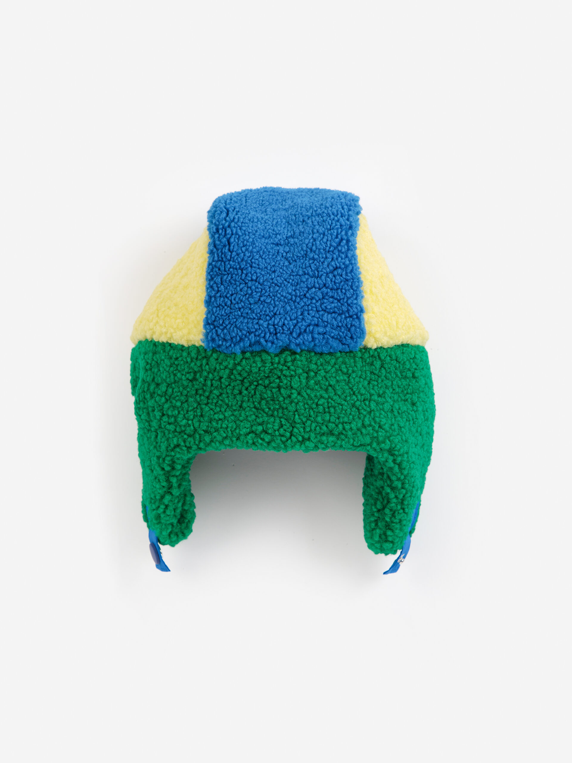 all about monsters czapka z futerkiem miś zima jesień Bobo Choses color block sheepskin chapka