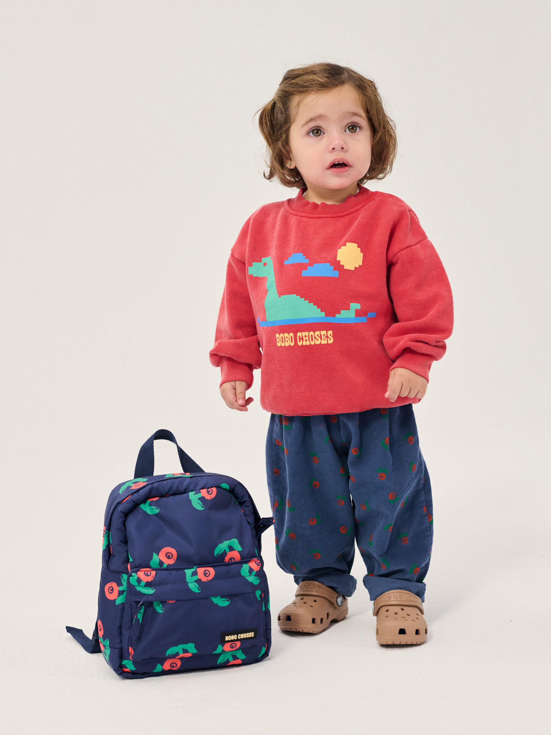 bluza bawełniana czerwona bobo choses all about monsters