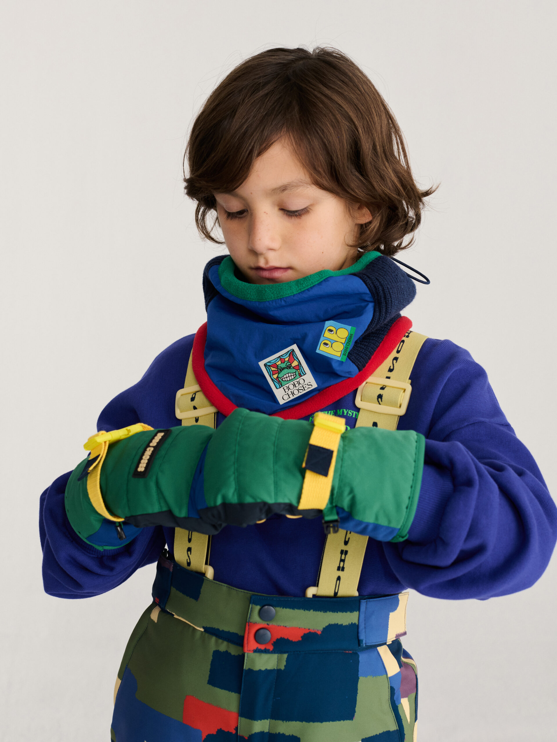 komin ze ściągaczem bobo choses neckwarmer color block