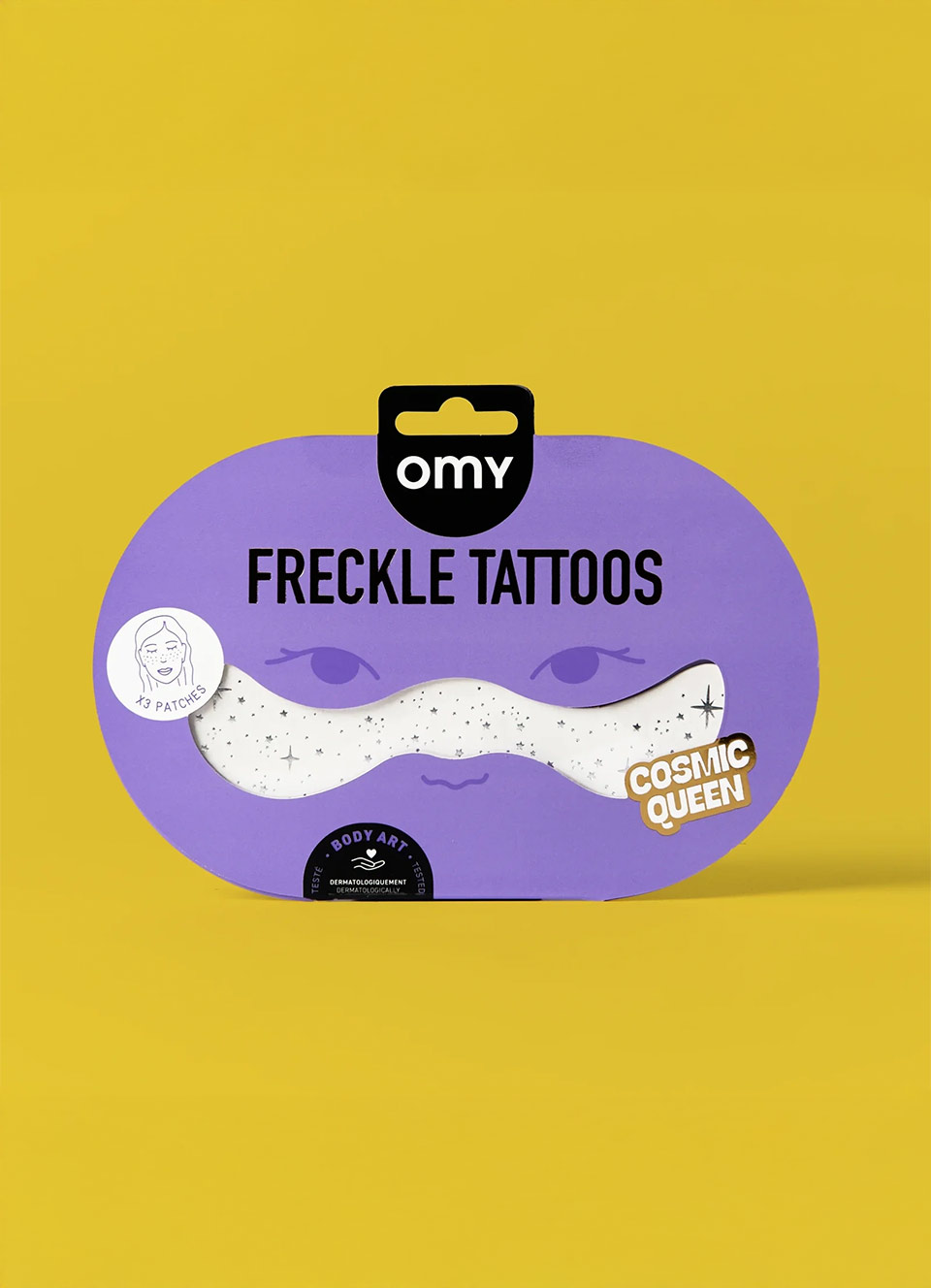 OMY Srebrne Piegi Brokatowe Cosmic Queen