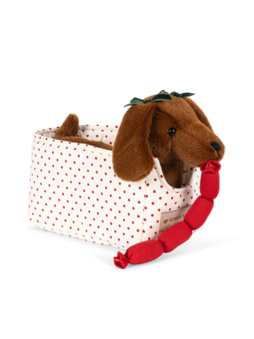 chorizo sausage dog maskotka piesek przytulanka jakmnik dla dziecka prezent