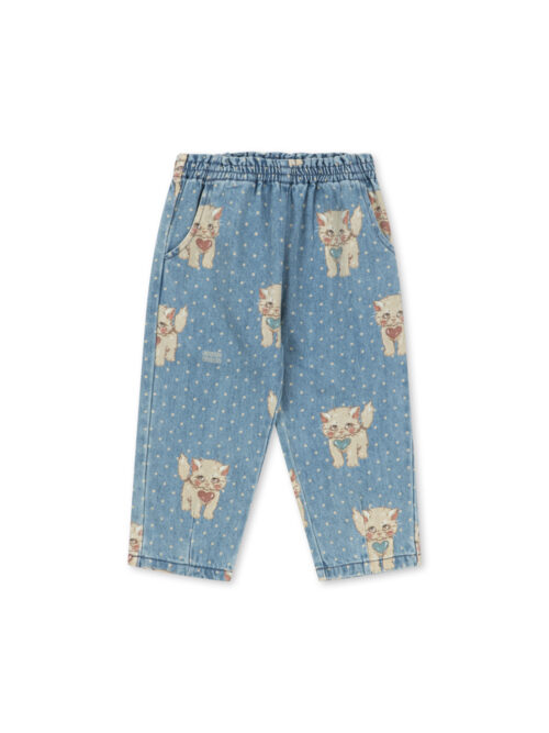 magot frill pants gots spodnie w kotki denim jeansowe ciao miao konges sloejd