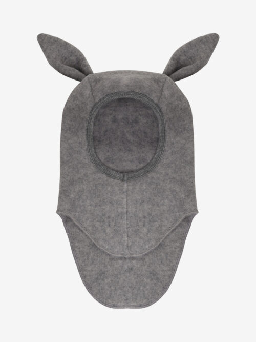 medium grey melange balaclawa kominiarka z uszami huttelihut