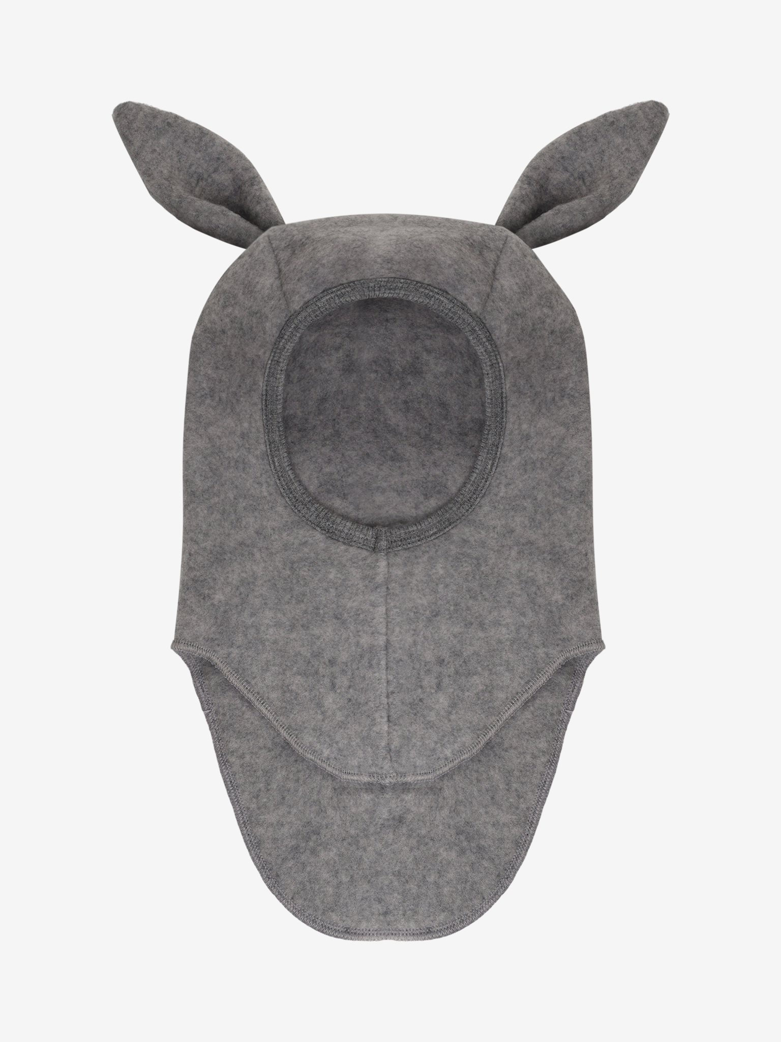 medium grey melange balaclawa kominiarka z uszami huttelihut