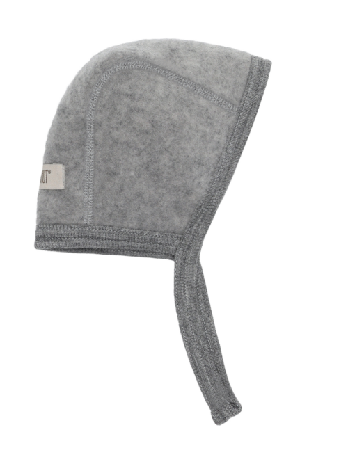 bonetka czapeczka baby shower niemowlę medium grey melange