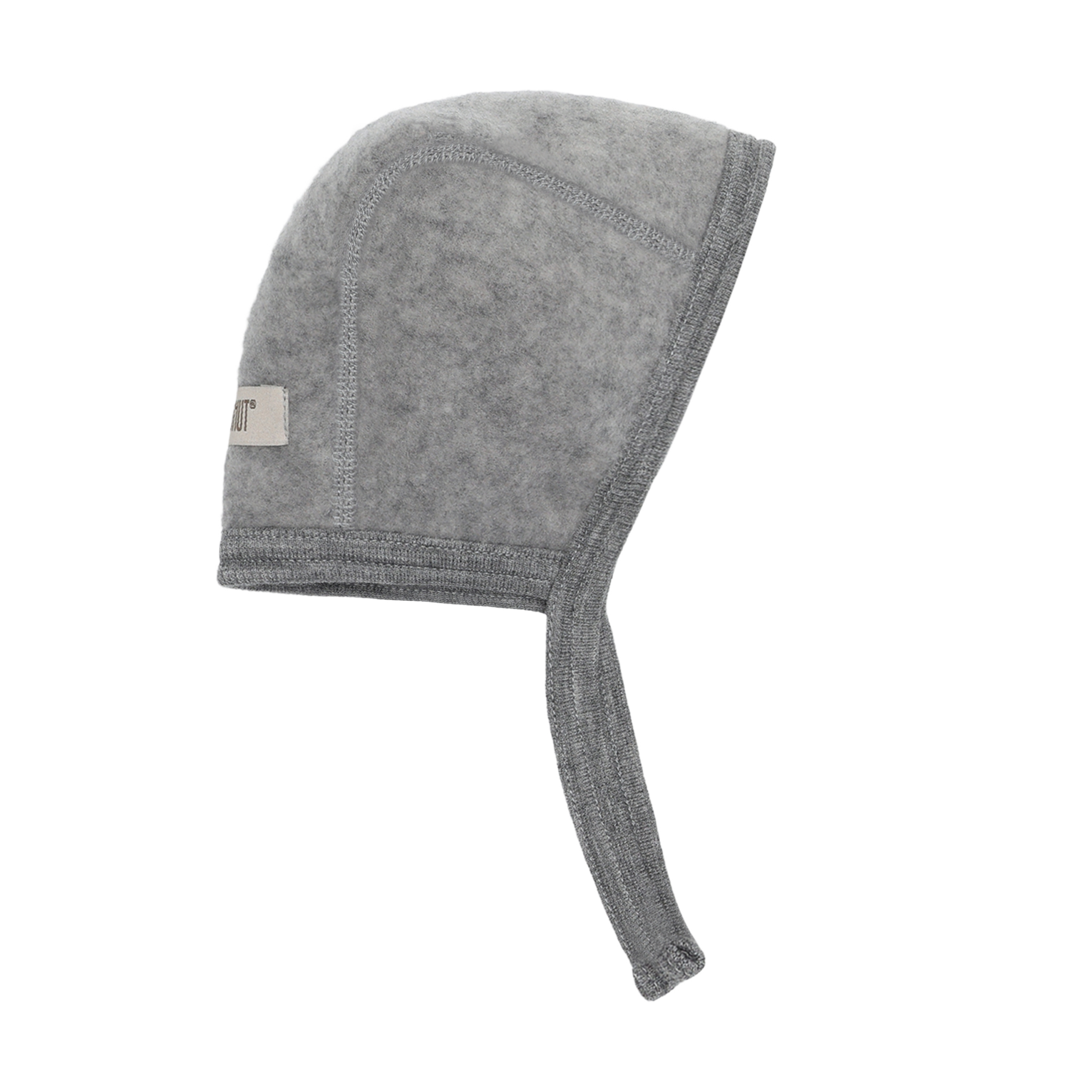bonetka czapeczka baby shower niemowlę medium grey melange