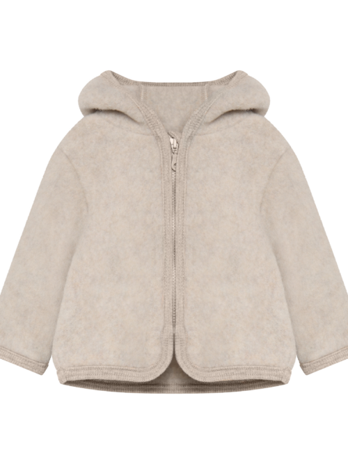 jacket wool fleece z uszami kurtka na zamek wełna merino huttelihut