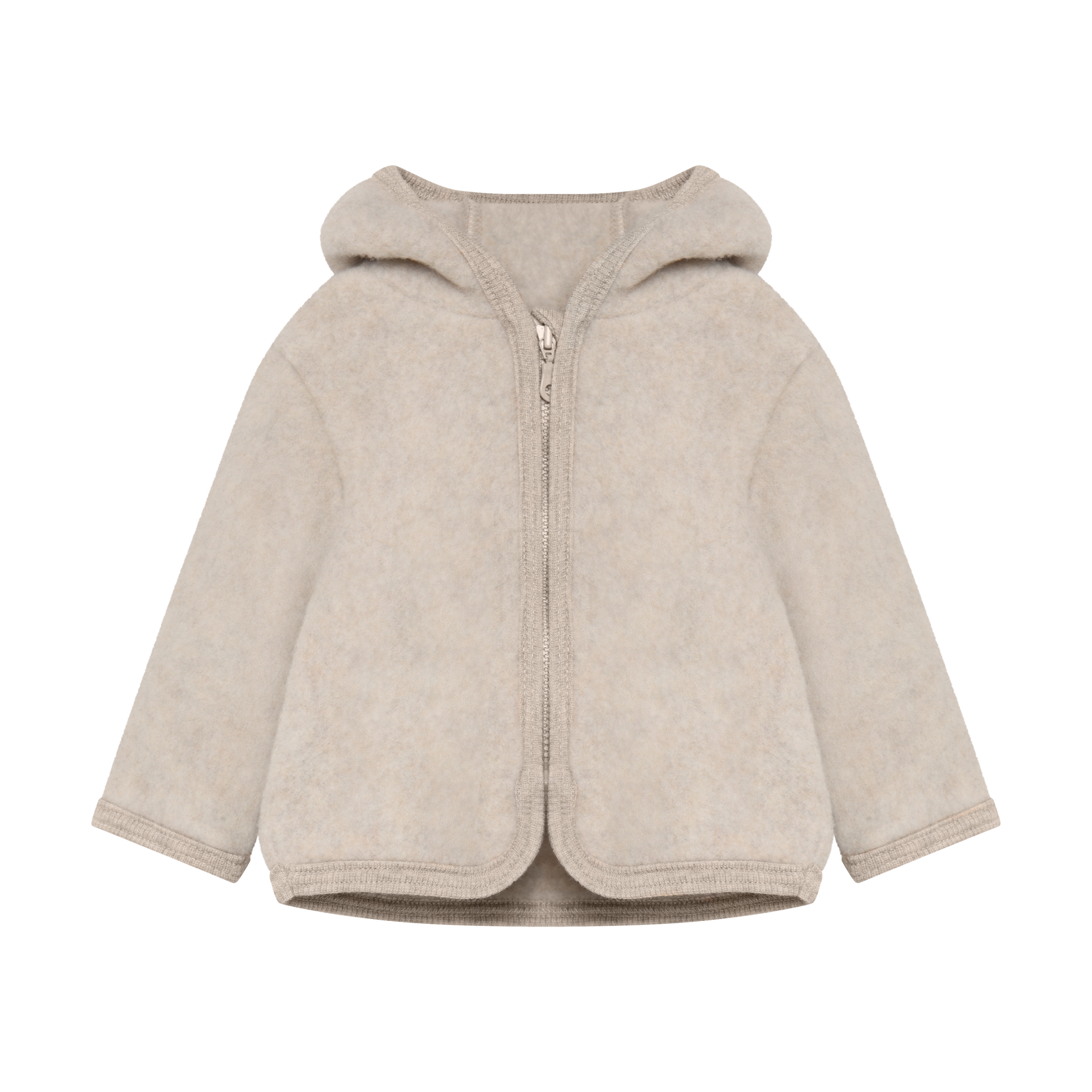 jacket wool fleece z uszami kurtka na zamek wełna merino huttelihut