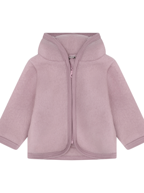 jacket wool fleece różowa kurtka merino polar huttelihut