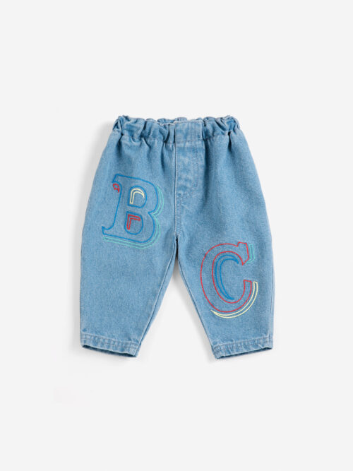 denim spodnie jeansy bobo choses embossed pants