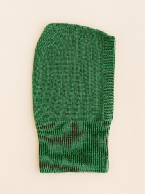 Hvid Balaclava Eddy Grass zielona kominiarka z wełny merino