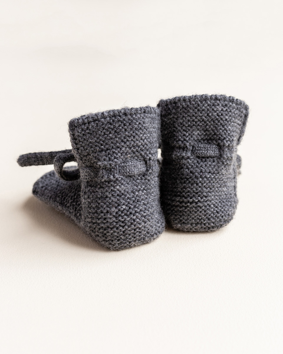 HVID Booties Charcoal buciki dla niemowląt