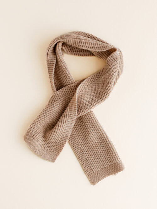 HVID Scarf Gustave Sand szalik dziecięcy z wełny merino