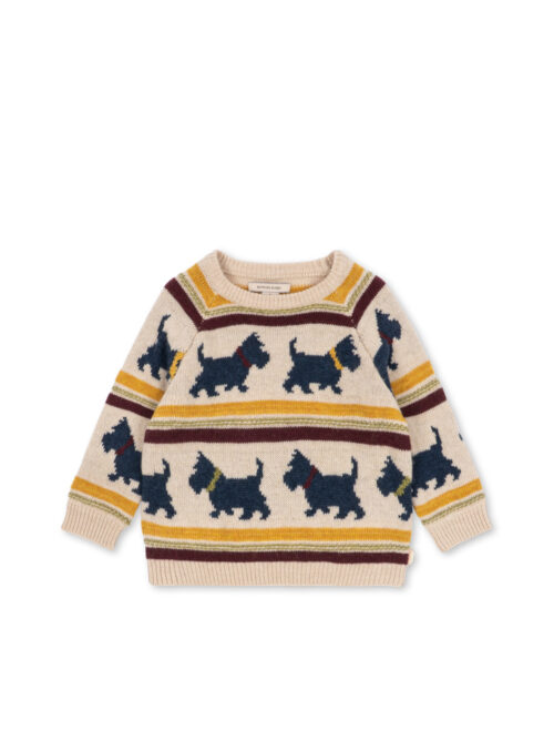 sweter piccolo scottie konges slojd jesień zima wełna