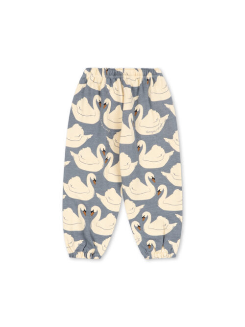 swan łabędzie spodnie dresowe bawełniane